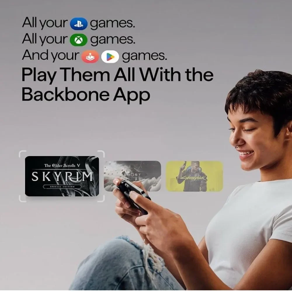 Sony PlayStation White Handheld Console “BackBone”